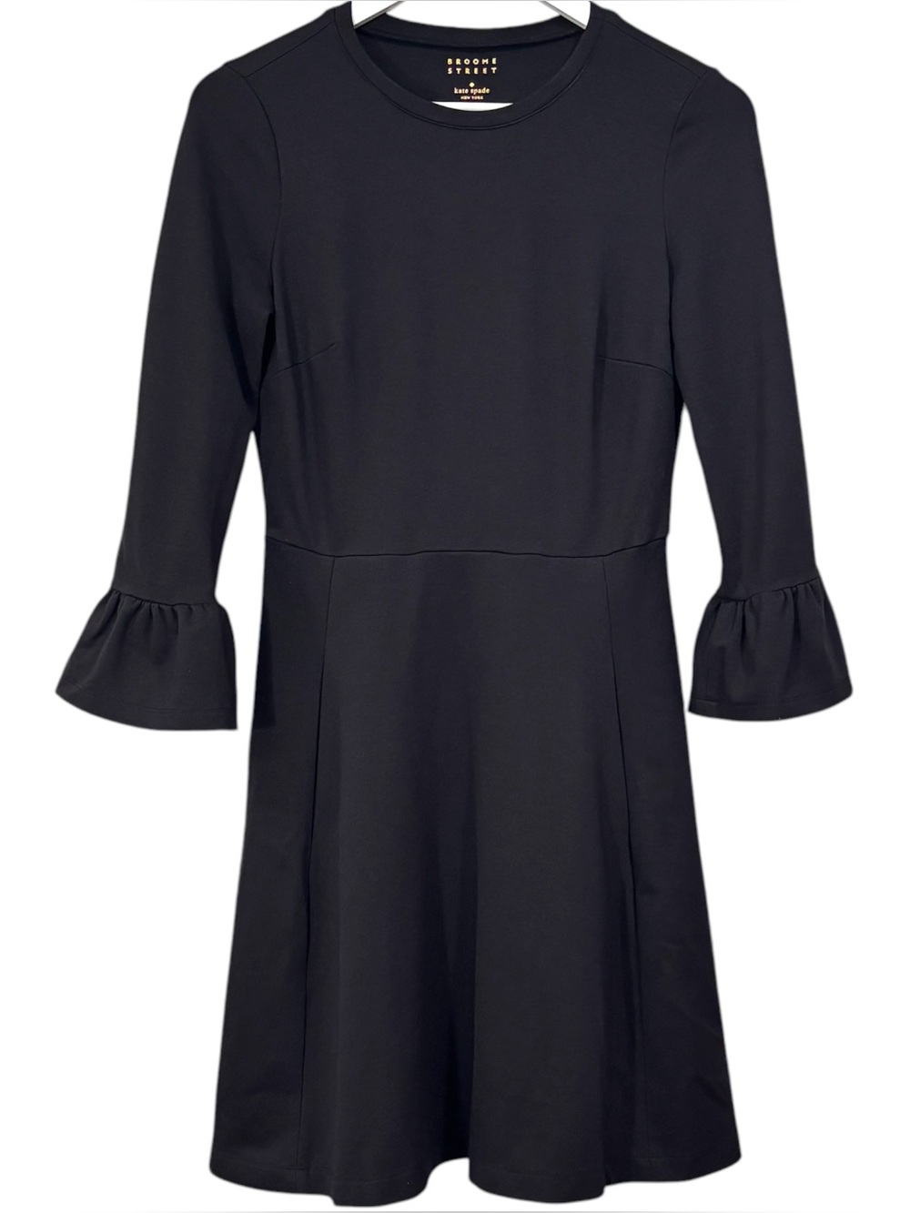 Kate Spade Broome Street Black Fit & Flare Dress Size US Small Womens